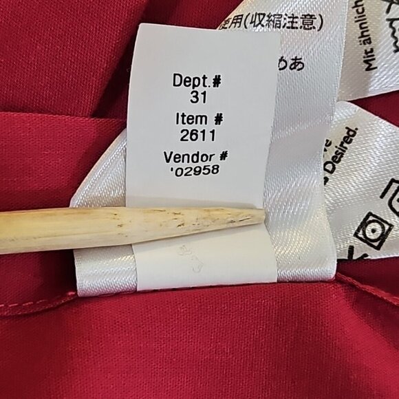 Eddie Bauer Long Sleeve Blouse Women's T2XL Fuchsia Striped Button Down EUC LN - Picture 8 of 16